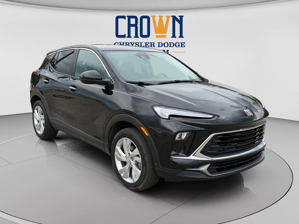 2024 Buick Encore GX Preferred in Ebony Twilight Metallic — front three-quarter view