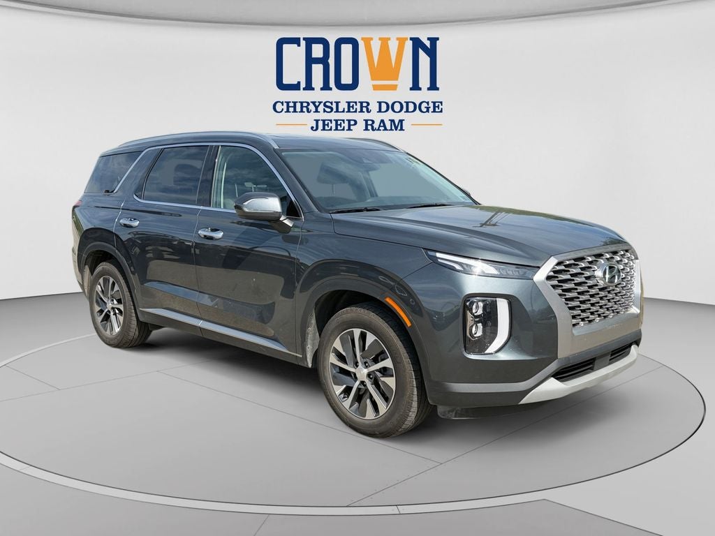 2022 Hyundai Palisade SEL in Steel Graphite — front three-quarter view