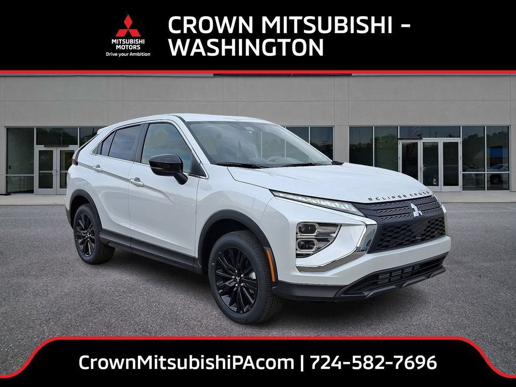 2026 Mitsubishi Eclipse Cross LE in White Diamond — front three-quarter view