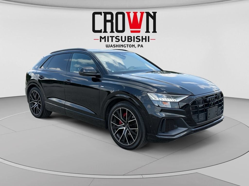 2023 Audi Q8 55 Prestige quattro in Mythos Black Metallic — front three-quarter view